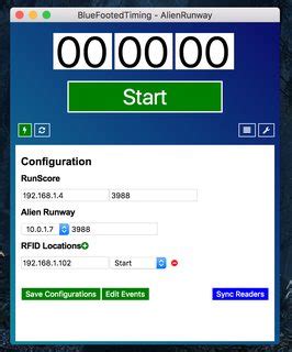 bluefootedtiming/Runway: Connect RFID tag readers to 